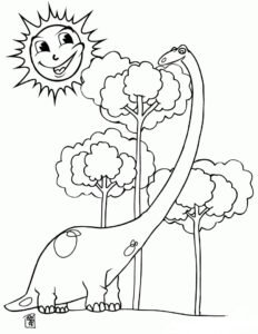 39 Mighty Diplodocus Coloring Pages Printable 4