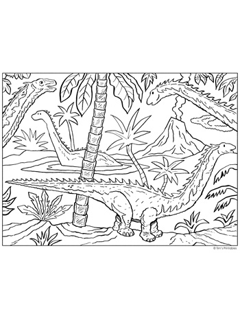 39 Mighty Diplodocus Coloring Pages Printable 5