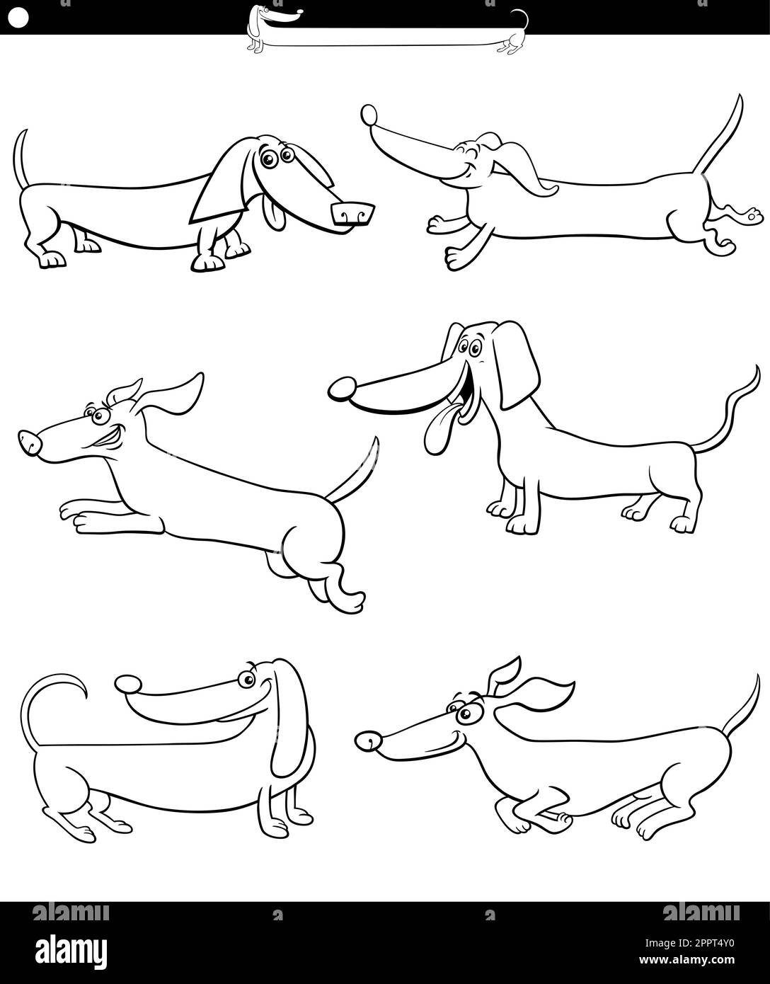 93 Dachshund Dog Coloring Page Printable 10