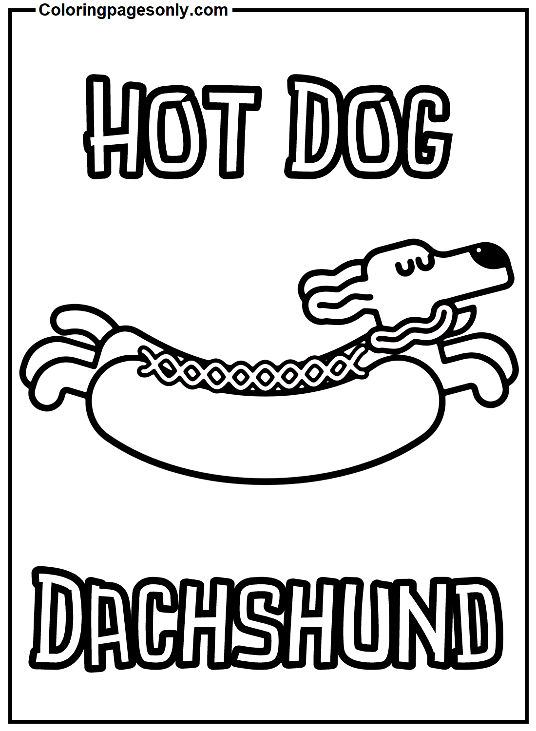 93 Dachshund Dog Coloring Page Printable 20