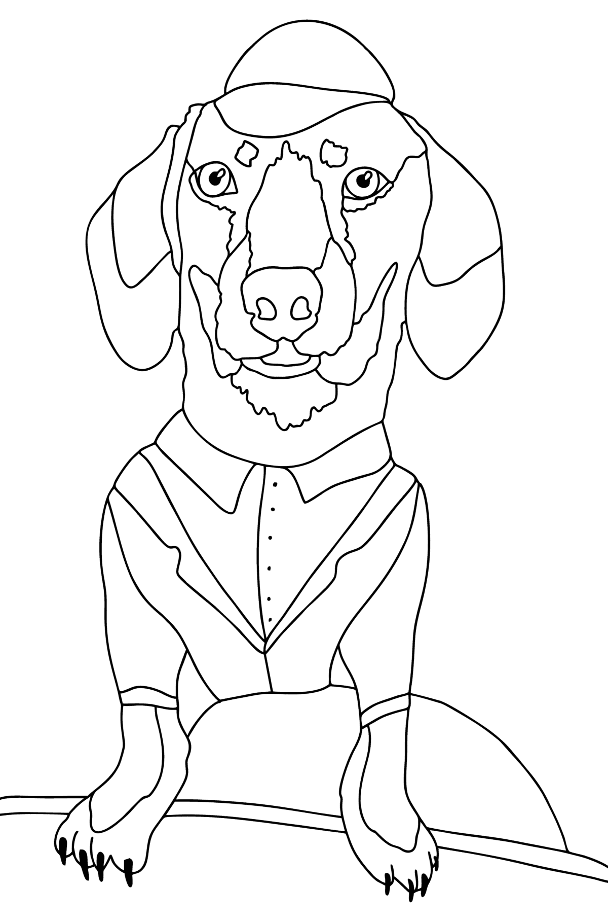 93 Dachshund Dog Coloring Page Printable 26