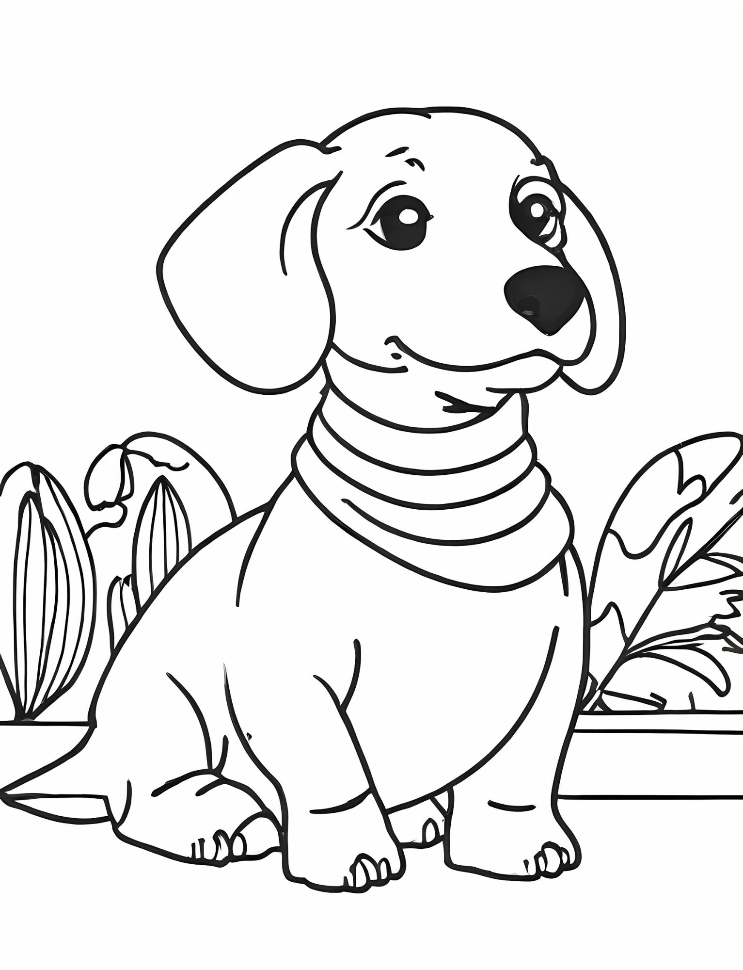 93 Dachshund Dog Coloring Page Printable 28