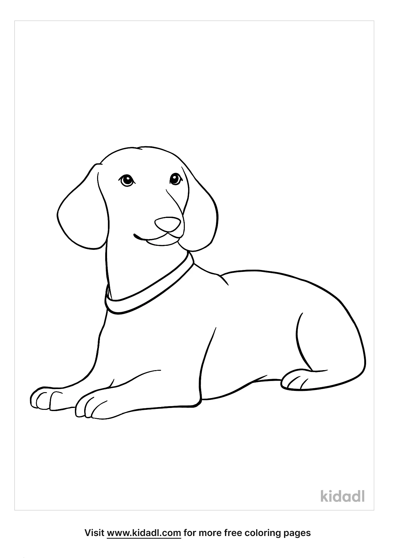 93 Dachshund Dog Coloring Page Printable 3