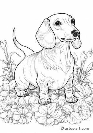 93 Dachshund Dog Coloring Page Printable 34