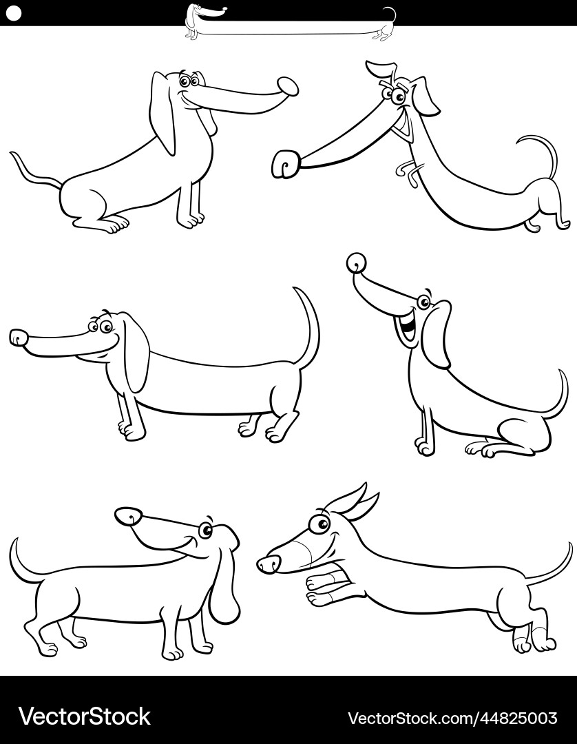 93 Dachshund Dog Coloring Page Printable 4