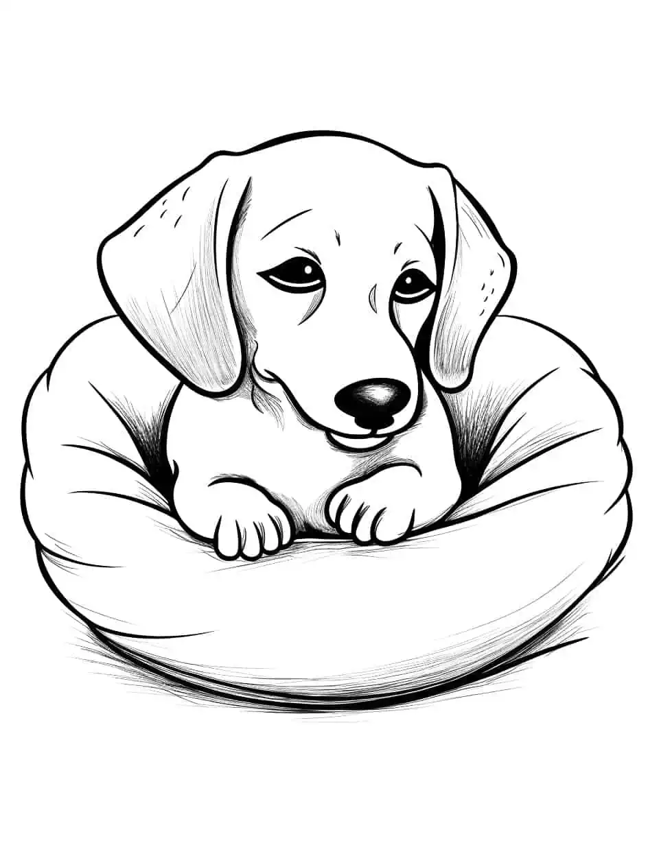 93 Dachshund Dog Coloring Page Printable 5