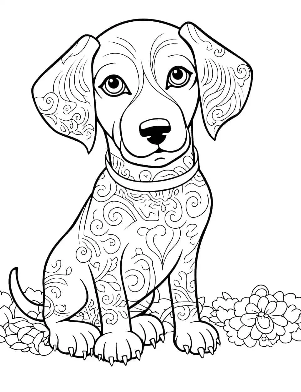 93 Dachshund Dog Coloring Page Printable 58