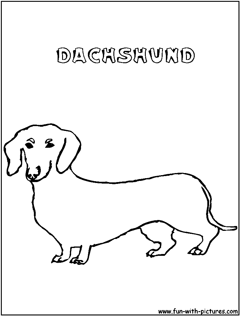 93 Dachshund Dog Coloring Page Printable 97