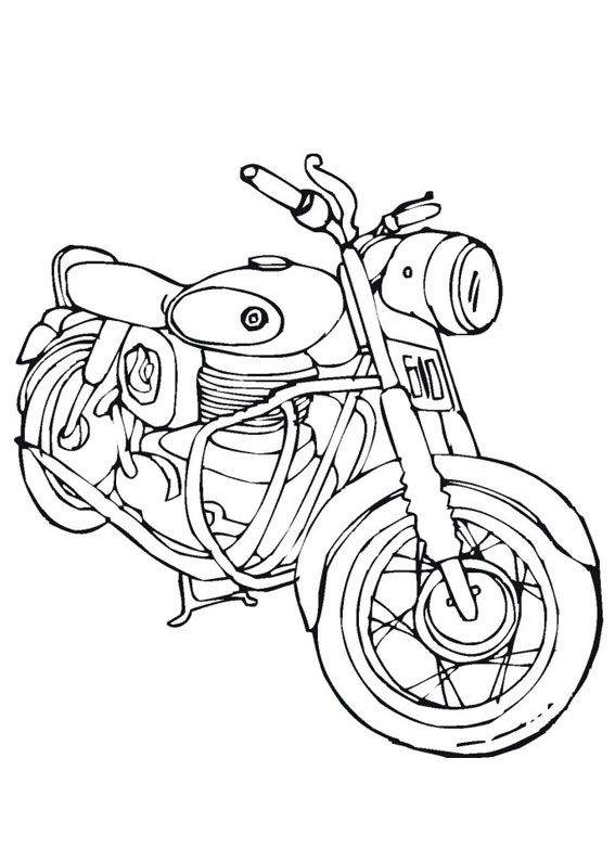 96 Police Motorcycle Coloring Page Printable 14