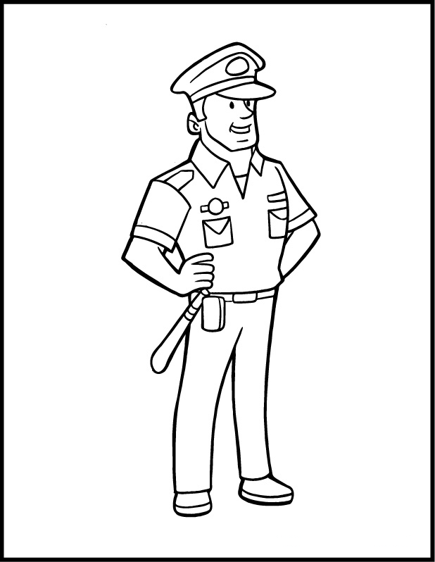 96 Police Motorcycle Coloring Page Printable 17