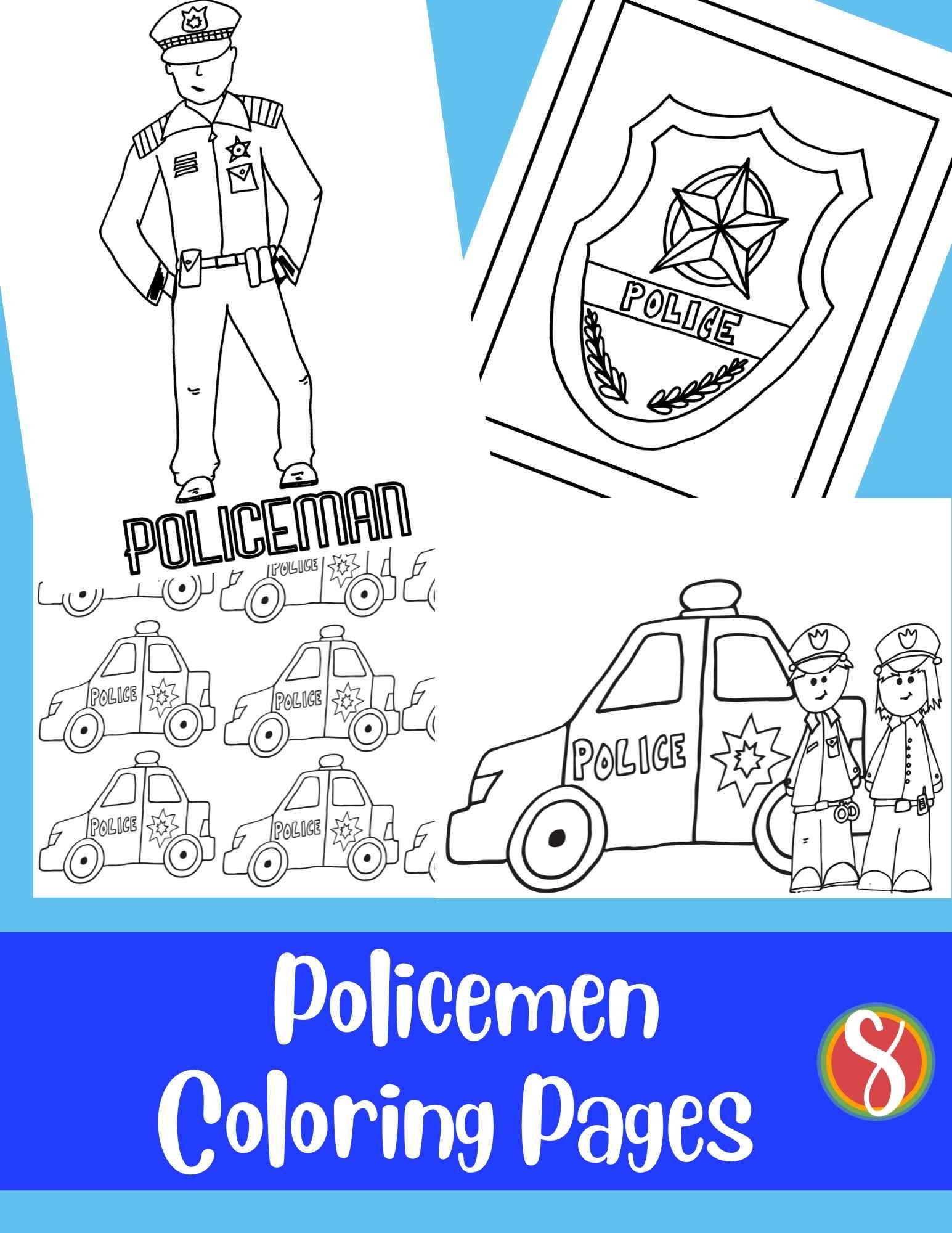 96 Police Motorcycle Coloring Page Printable 18