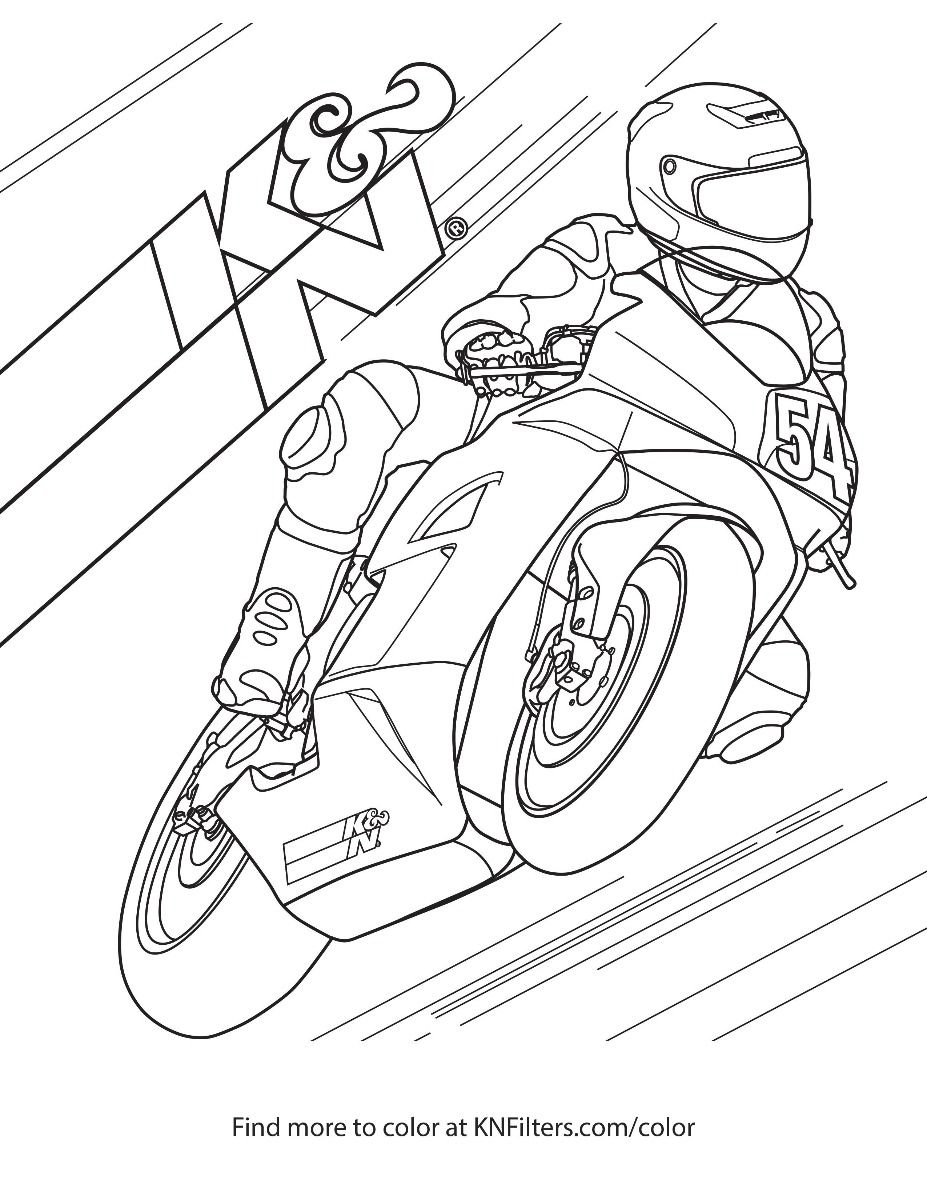 96 Police Motorcycle Coloring Page Printable 19