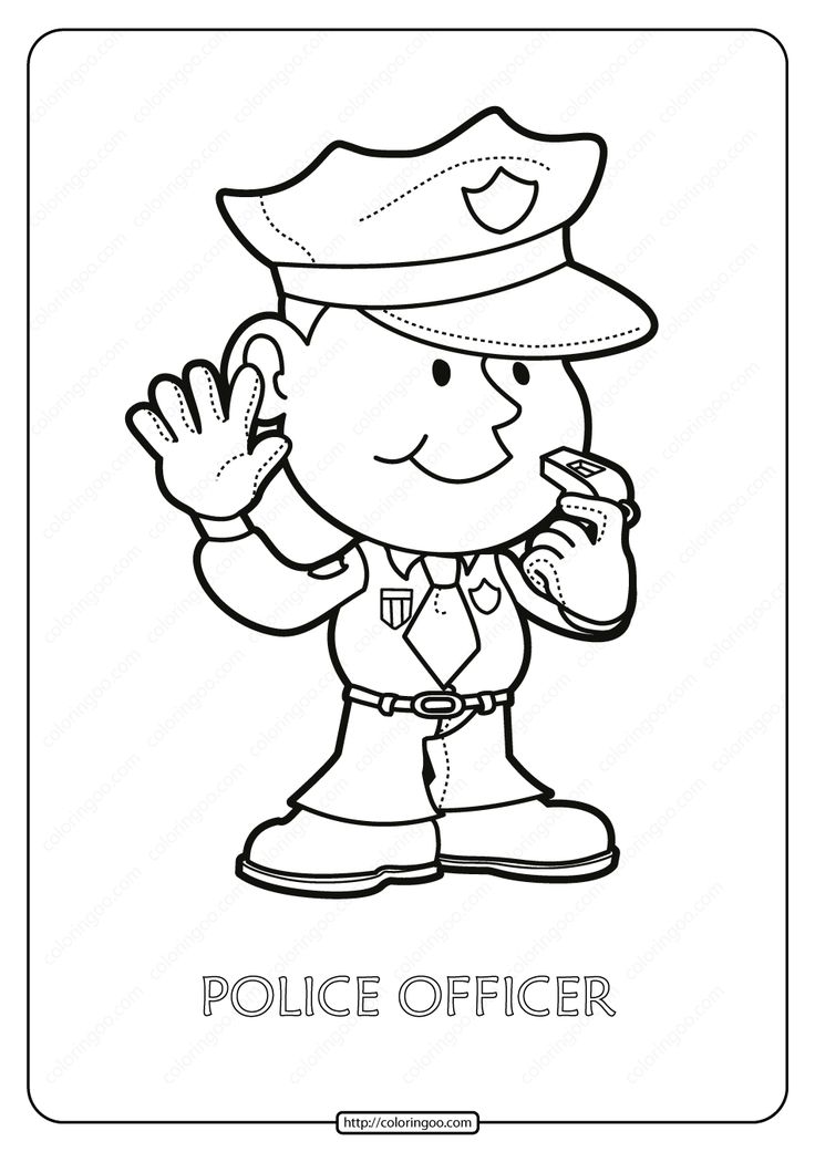 96 Police Motorcycle Coloring Page Printable 21