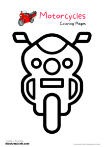 96 Police Motorcycle Coloring Page Printable 22