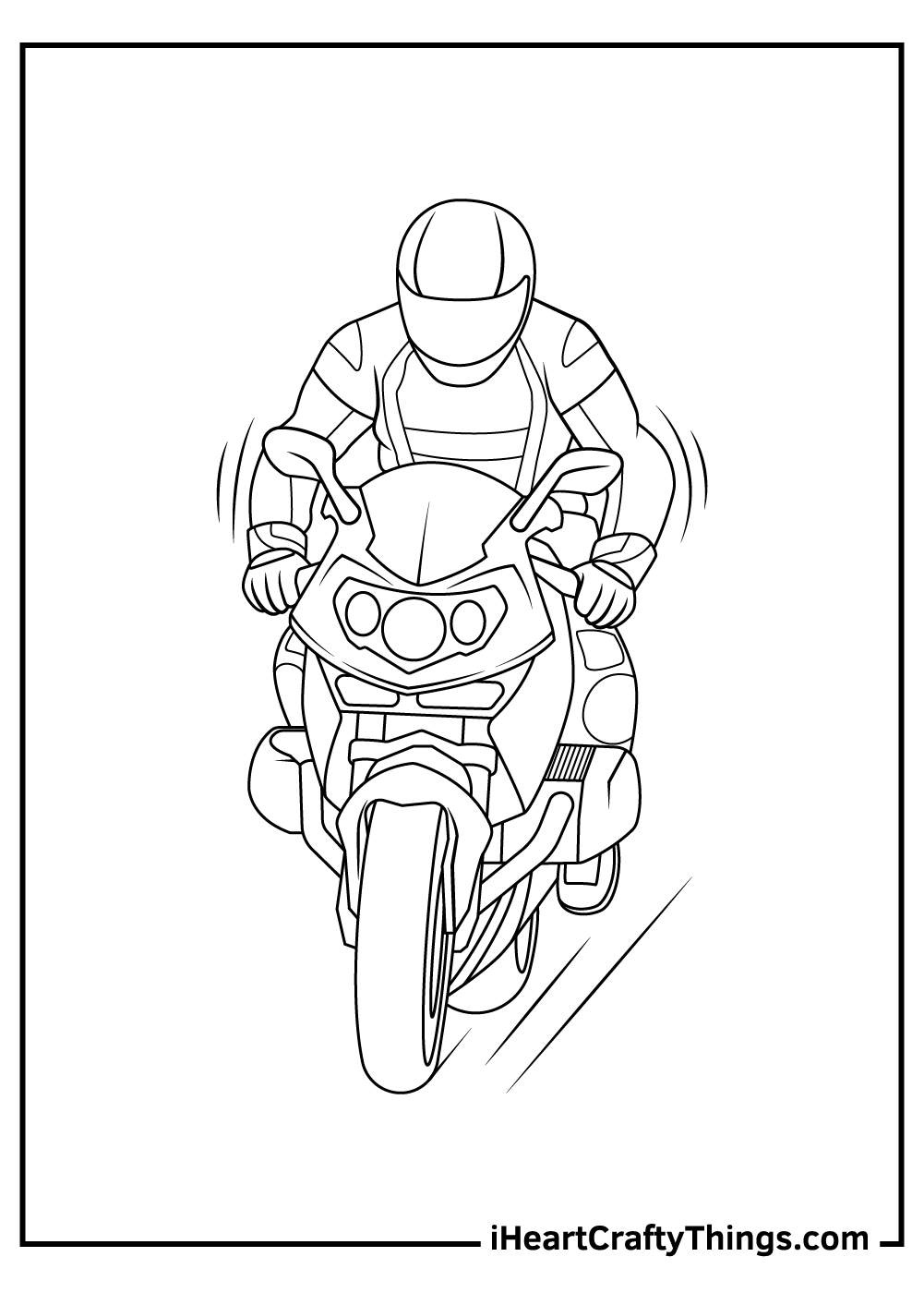 96 Police Motorcycle Coloring Page Printable 33