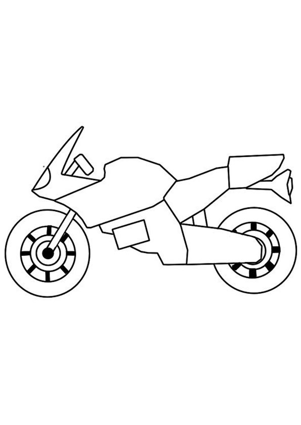 96 Police Motorcycle Coloring Page Printable 40