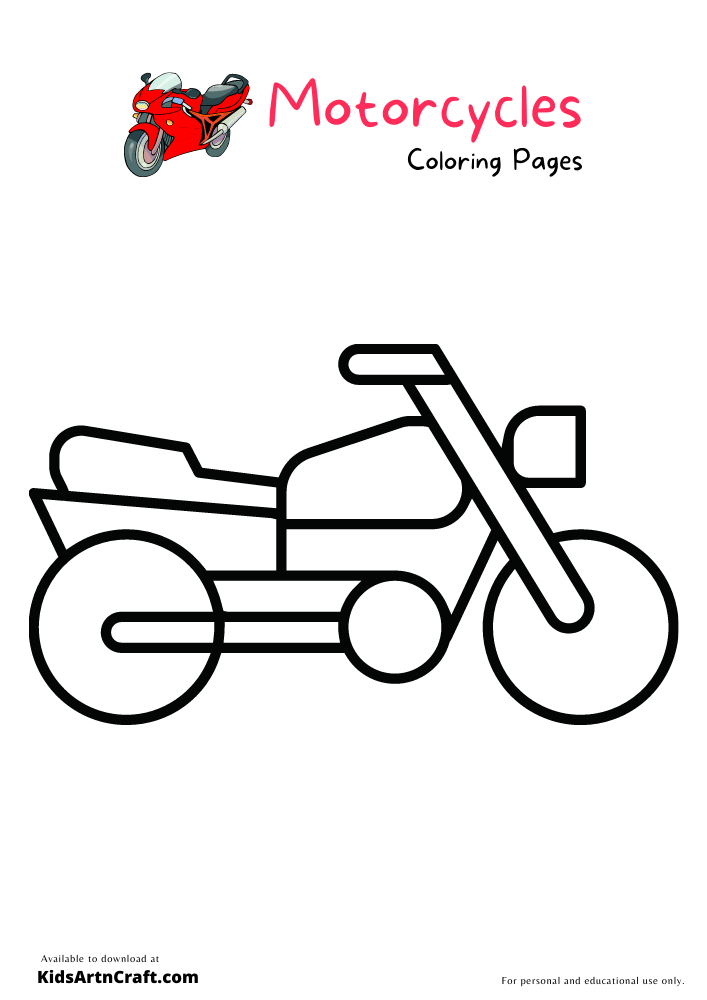 96 Police Motorcycle Coloring Page Printable 47