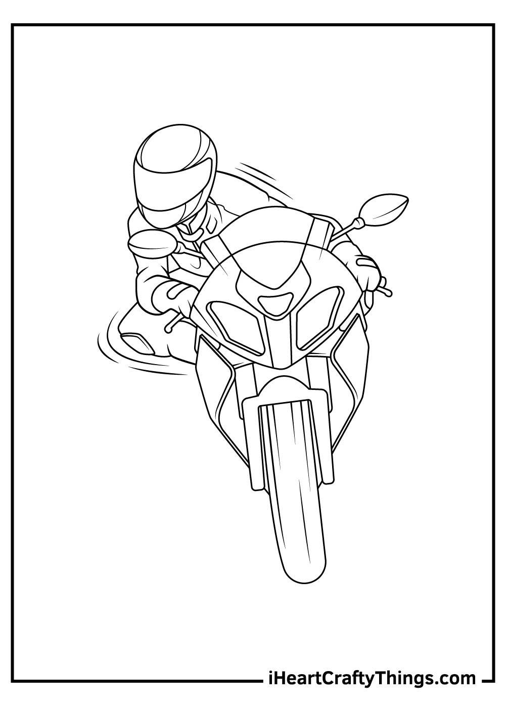 96 Police Motorcycle Coloring Page Printable 61