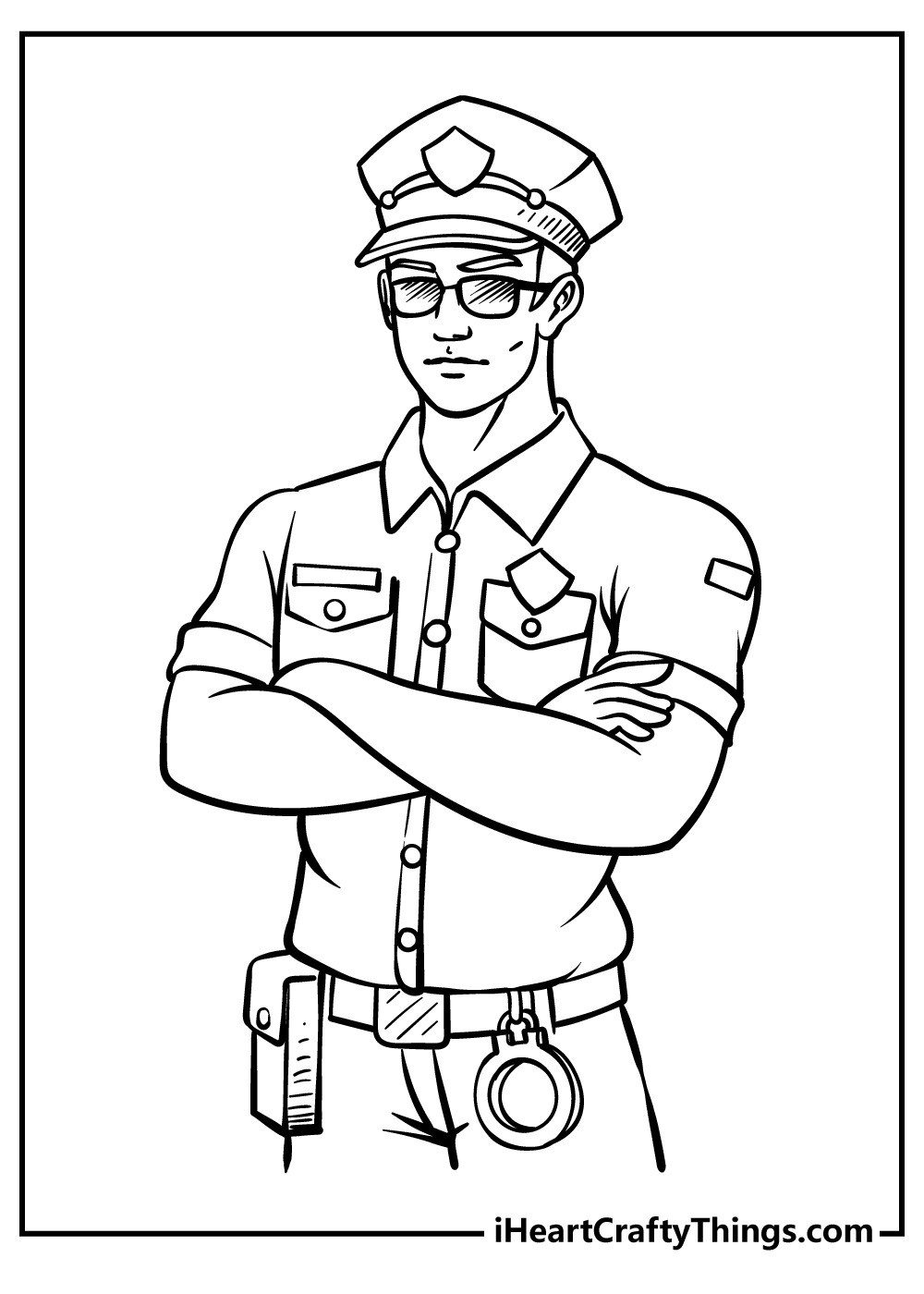 96 Police Motorcycle Coloring Page Printable 63