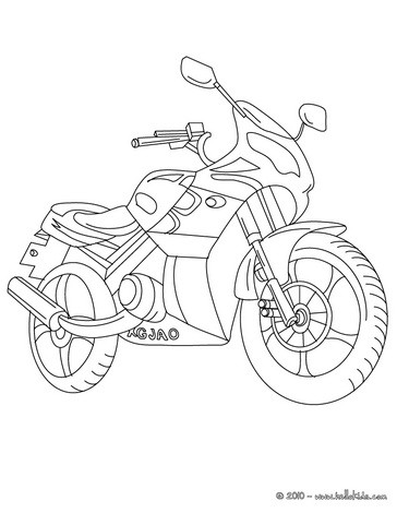 96 Police Motorcycle Coloring Page Printable 66