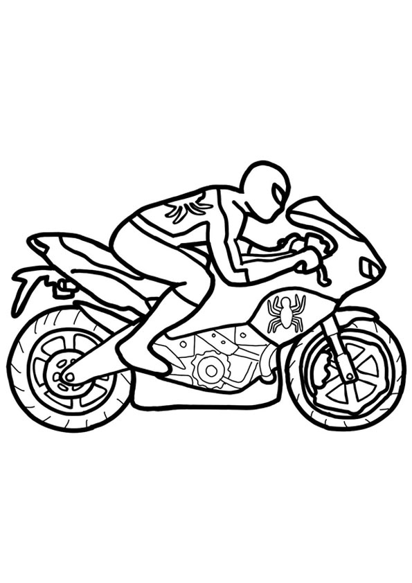 96 Police Motorcycle Coloring Page Printable 68