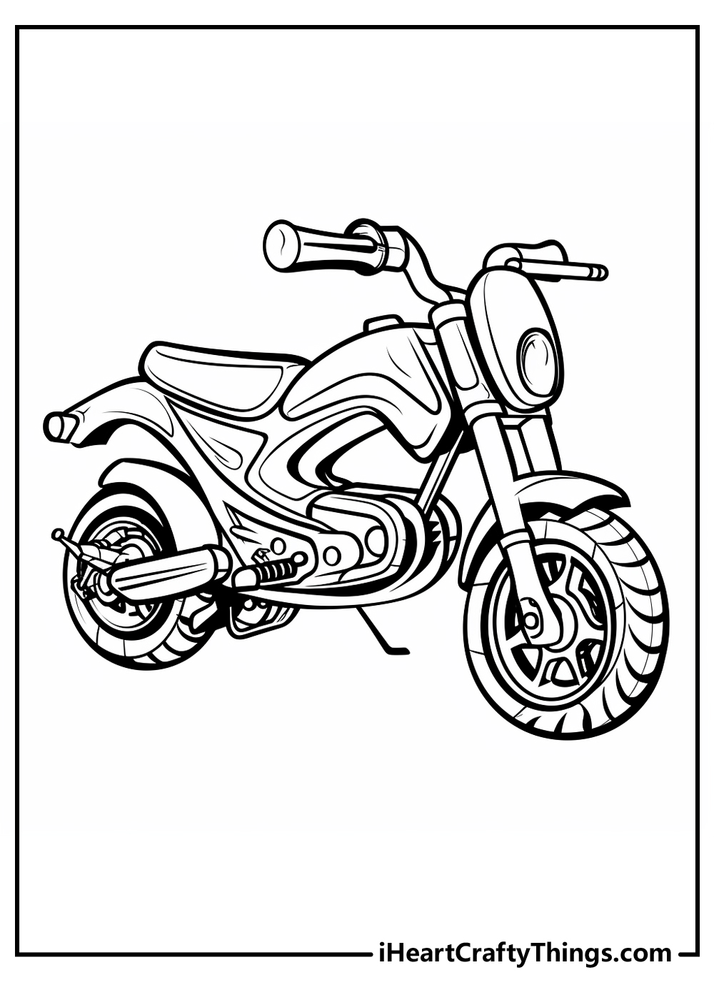 96 Police Motorcycle Coloring Page Printable 75