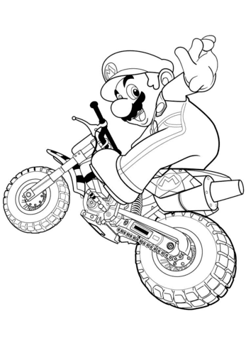 96 Police Motorcycle Coloring Page Printable 76