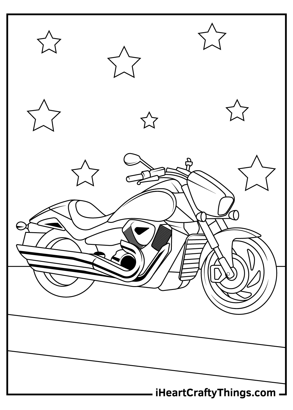 96 Police Motorcycle Coloring Page Printable 81