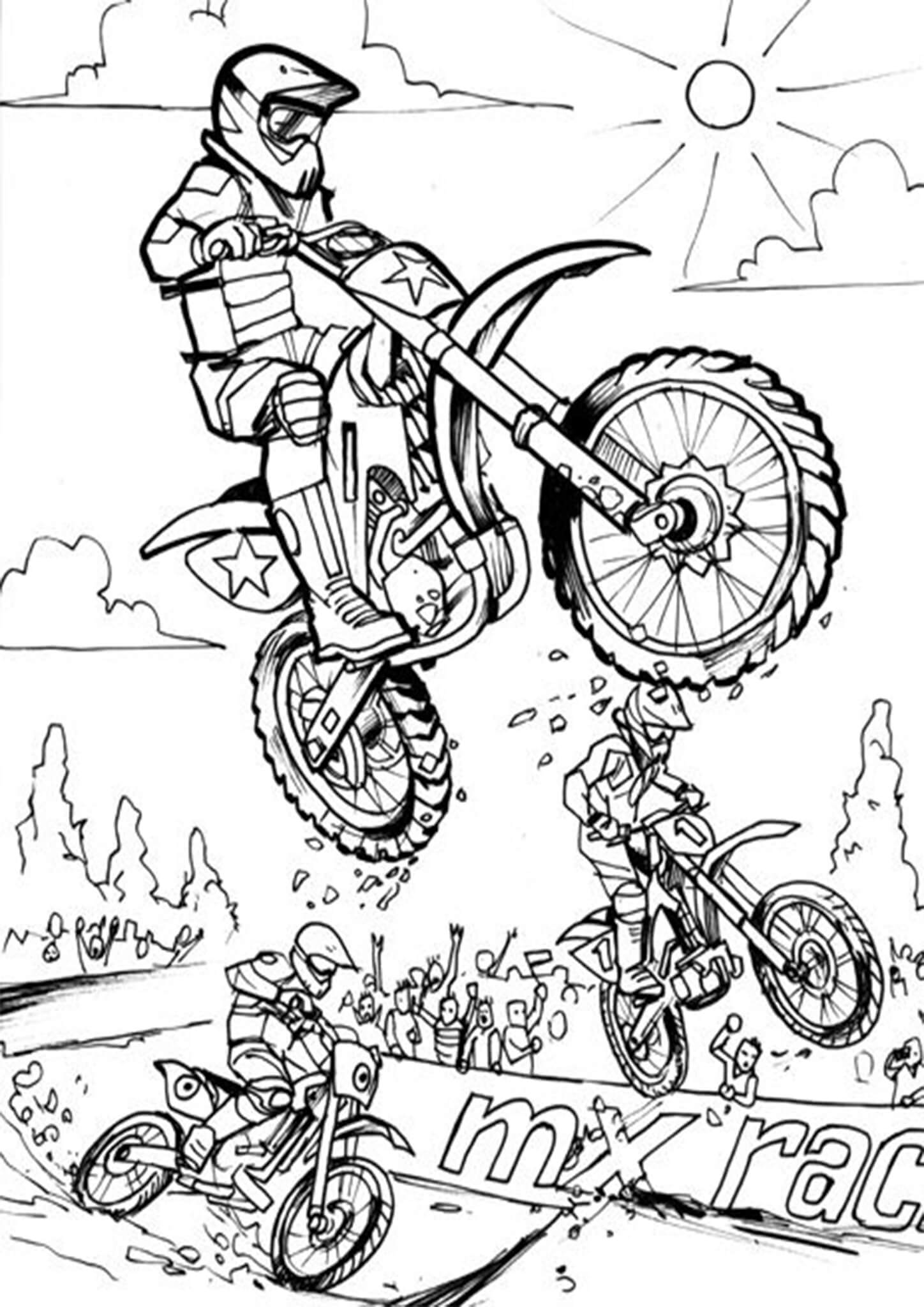 96 Police Motorcycle Coloring Page Printable 88