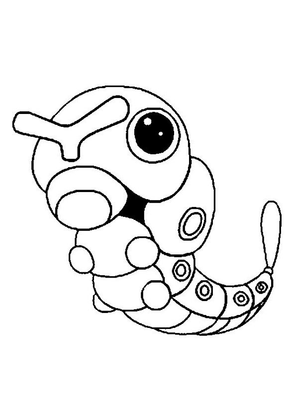 97 Caterpie Coloring Page Printable 100