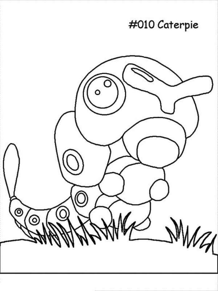 97 Caterpie Coloring Page Printable 23