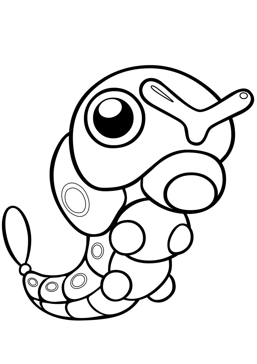 97 Caterpie Coloring Page Printable 45