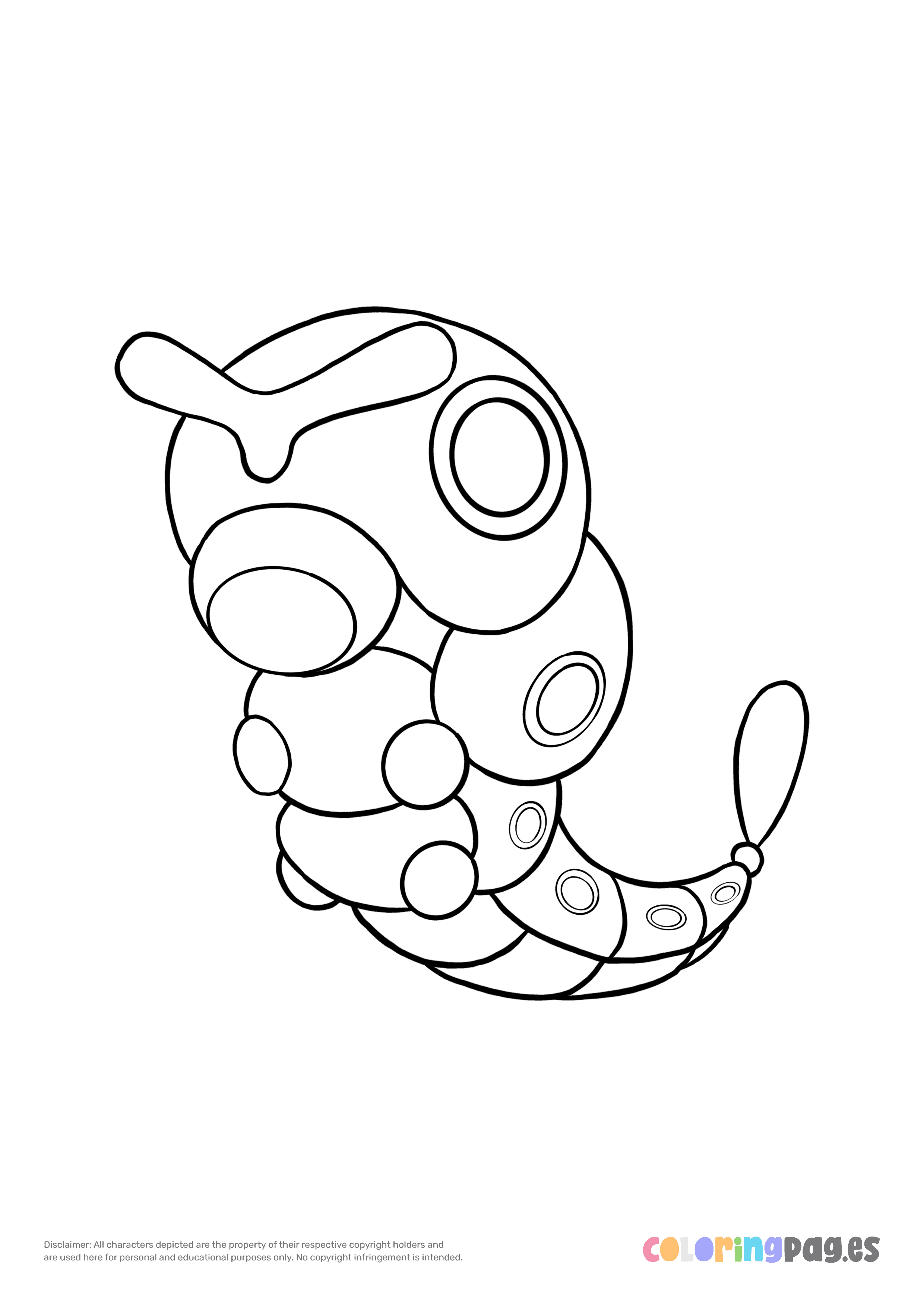 97 Caterpie Coloring Page Printable 48