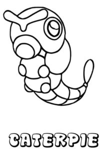 97 Caterpie Coloring Page Printable 6