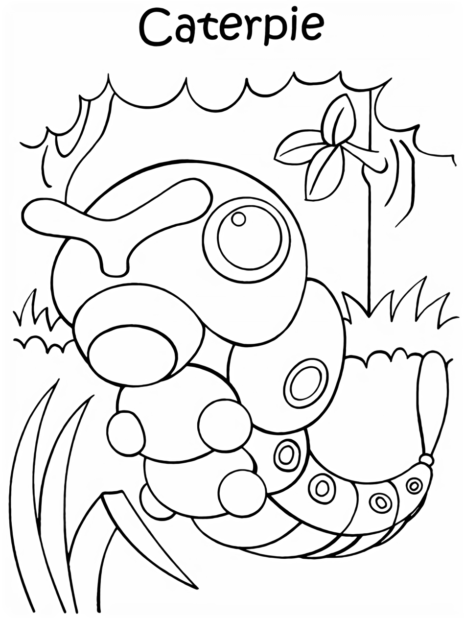 97 Caterpie Coloring Page Printable 70