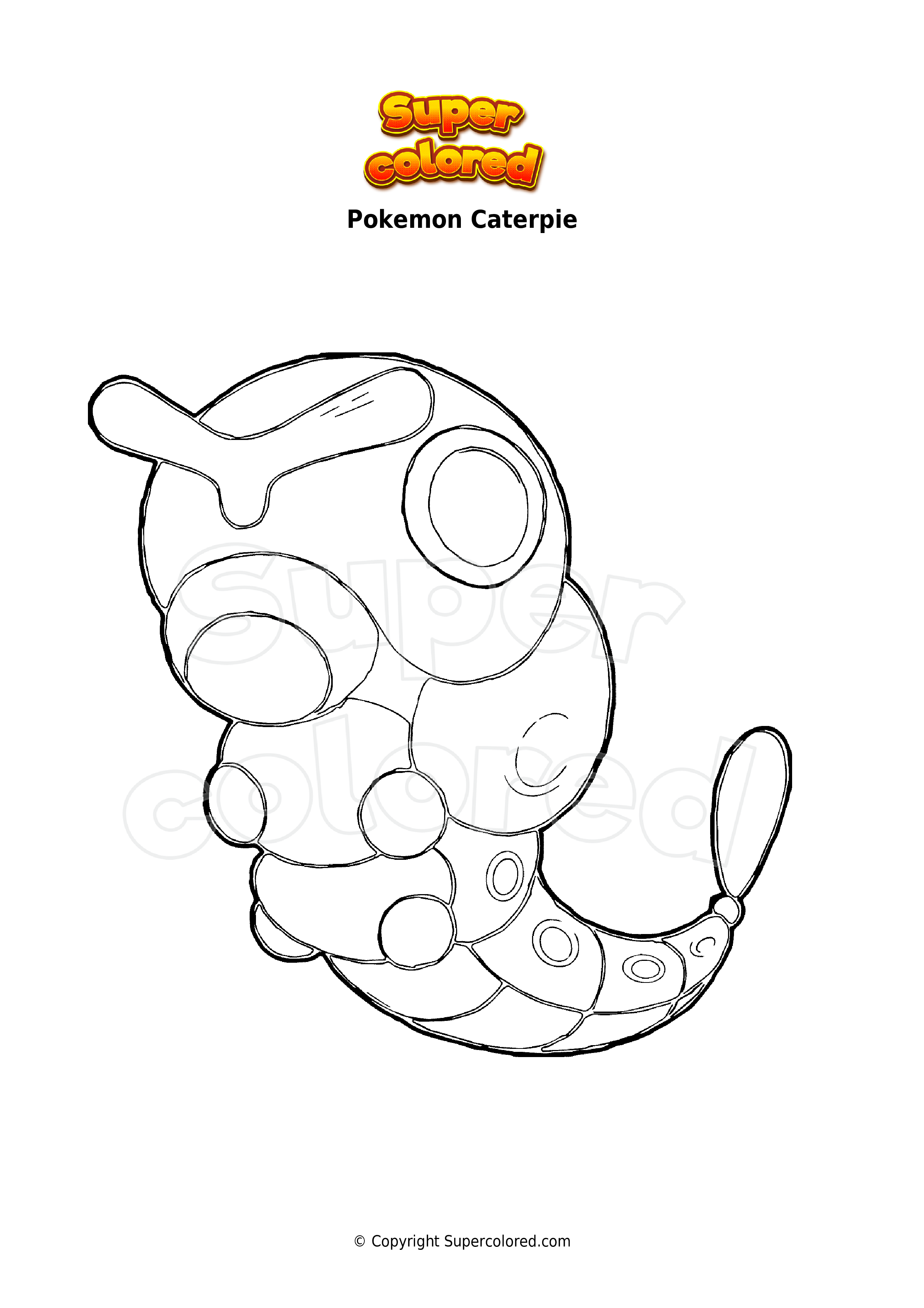 97 Caterpie Coloring Page Printable 71