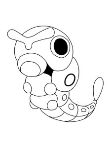 97 Caterpie Coloring Page Printable 76