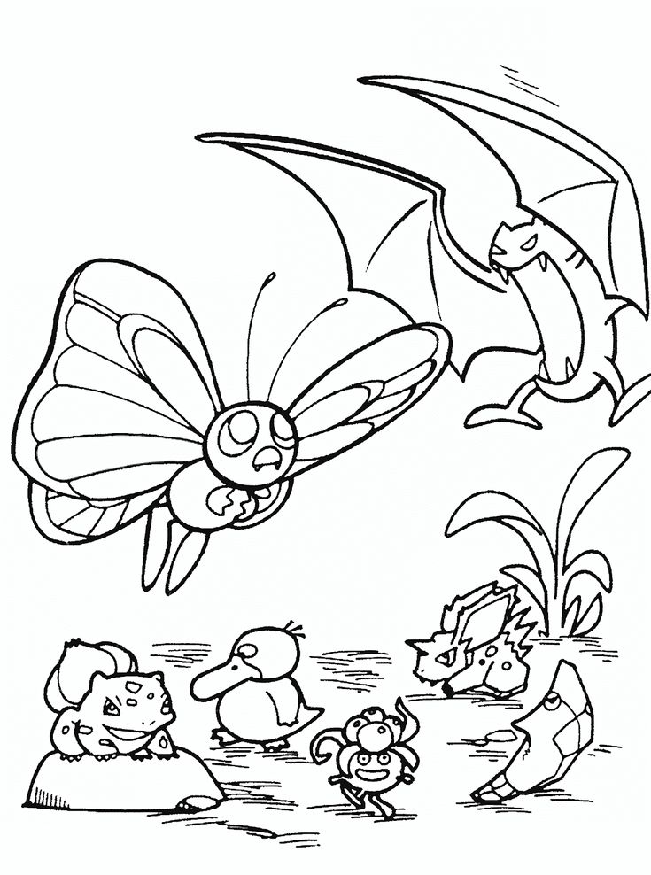 97 Caterpie Coloring Page Printable 86