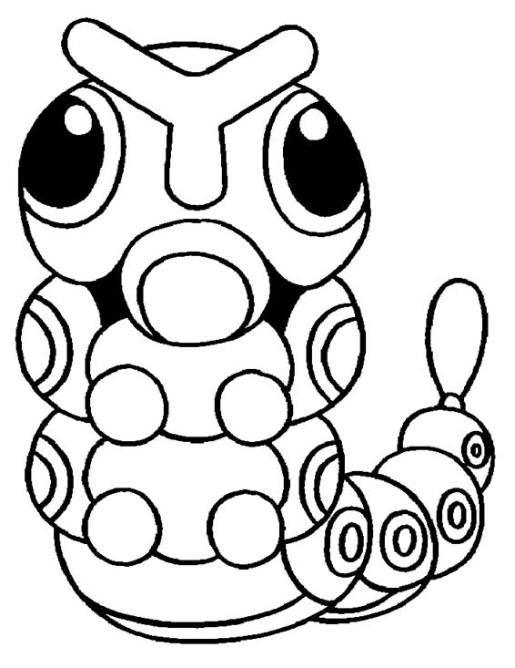 97 Caterpie Coloring Page Printable 95