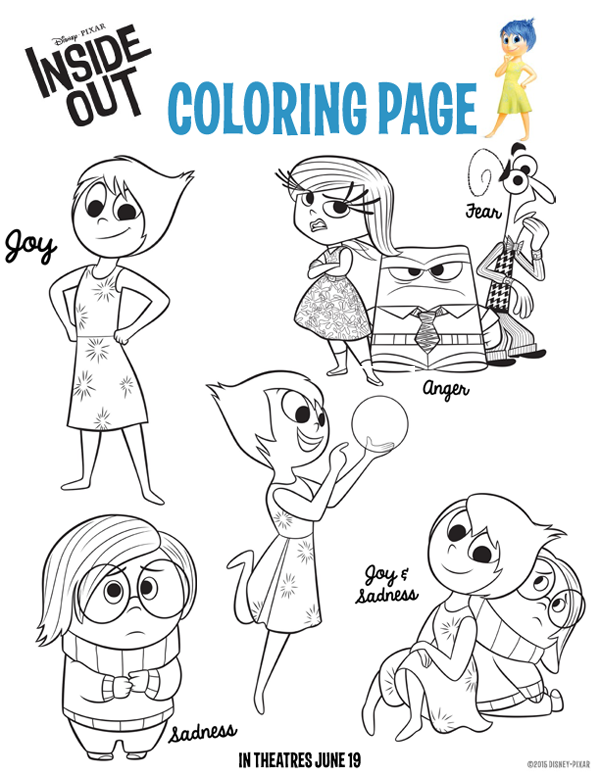 96+ Imaginative Inside Out Feelings Coloring Pages Printable