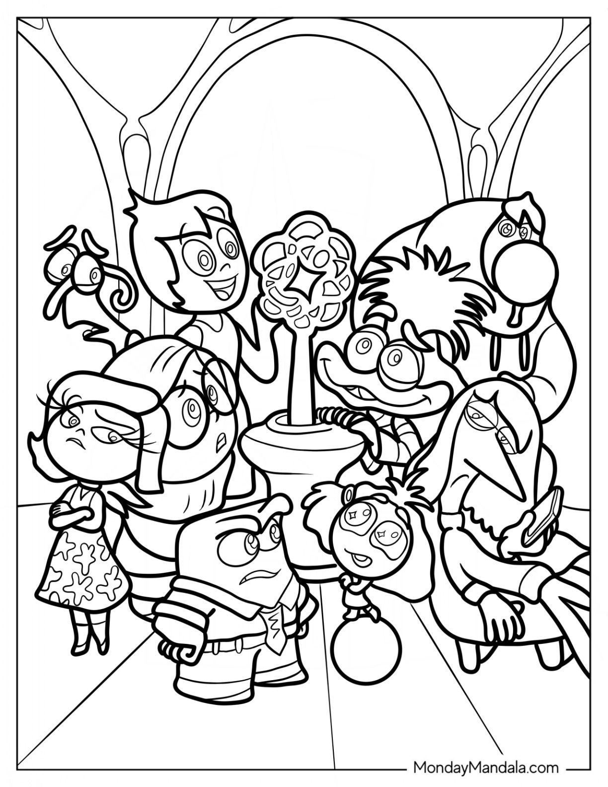 125+ Delightful Inside Out 2 Anxiety Coloring Pages Printable