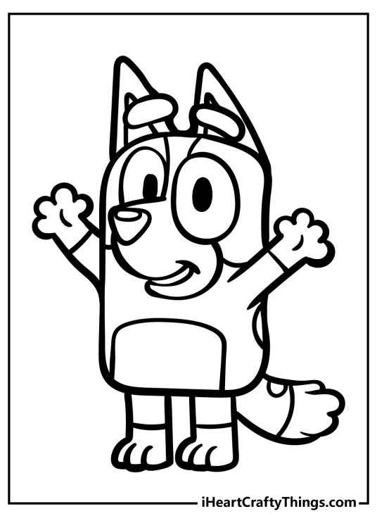 31 Bluey Halloween Coloring Pages 10