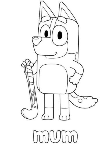 31 Bluey Halloween Coloring Pages 15