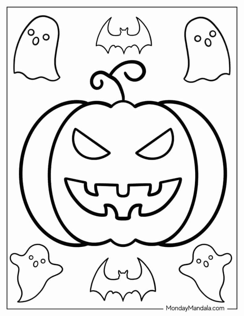 31 Bluey Halloween Coloring Pages 21