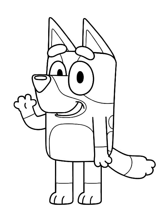 31 Bluey Halloween Coloring Pages 32