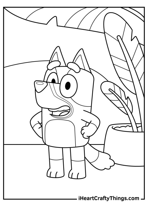 31 Bluey Halloween Coloring Pages 33