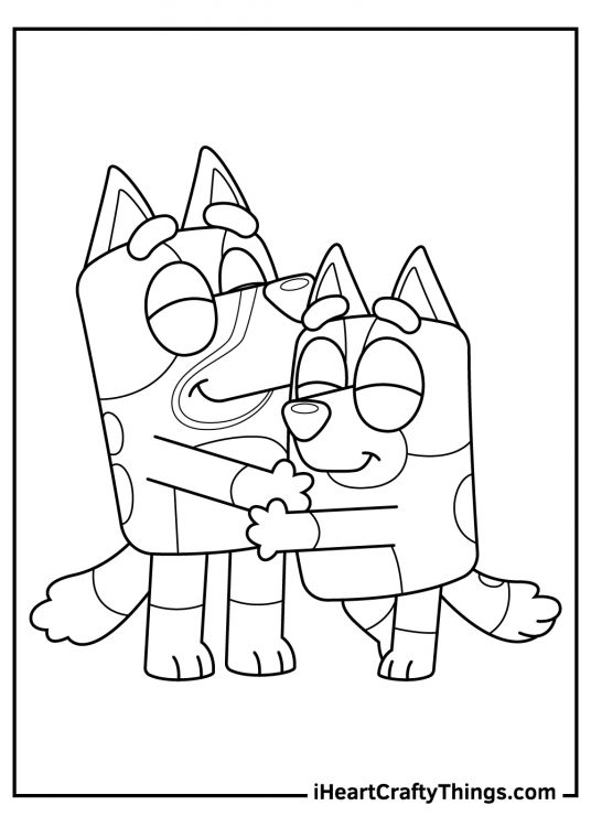 31 Bluey Halloween Coloring Pages 35