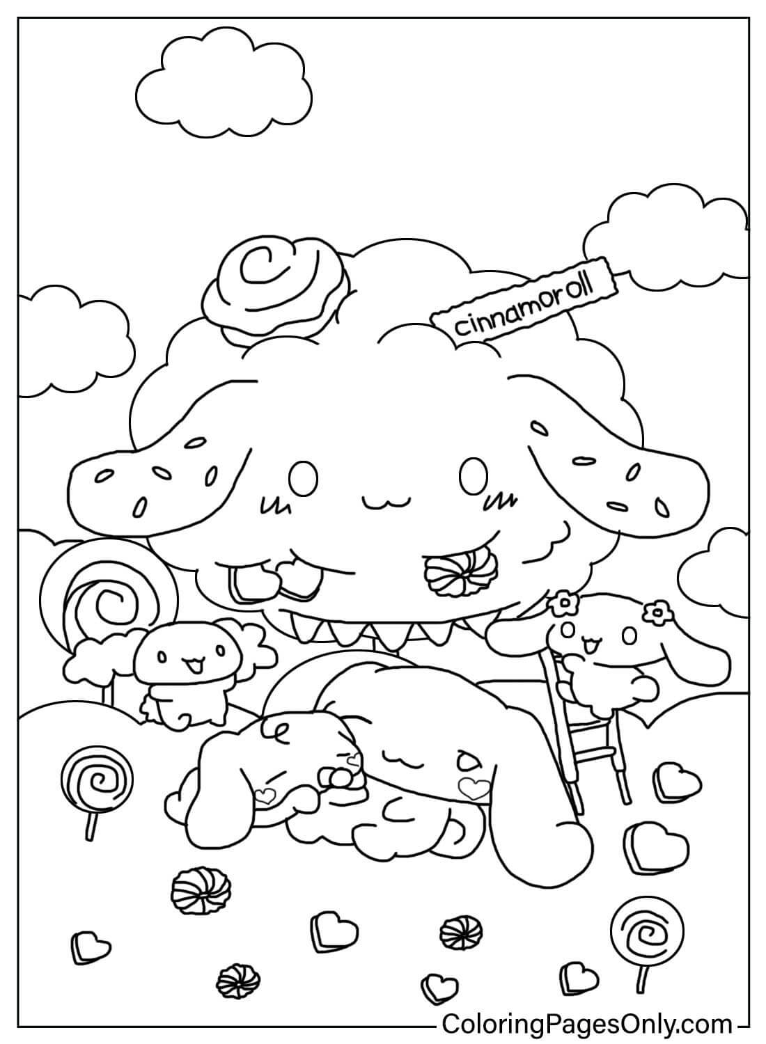 cinnamoroll coloring pages jpg