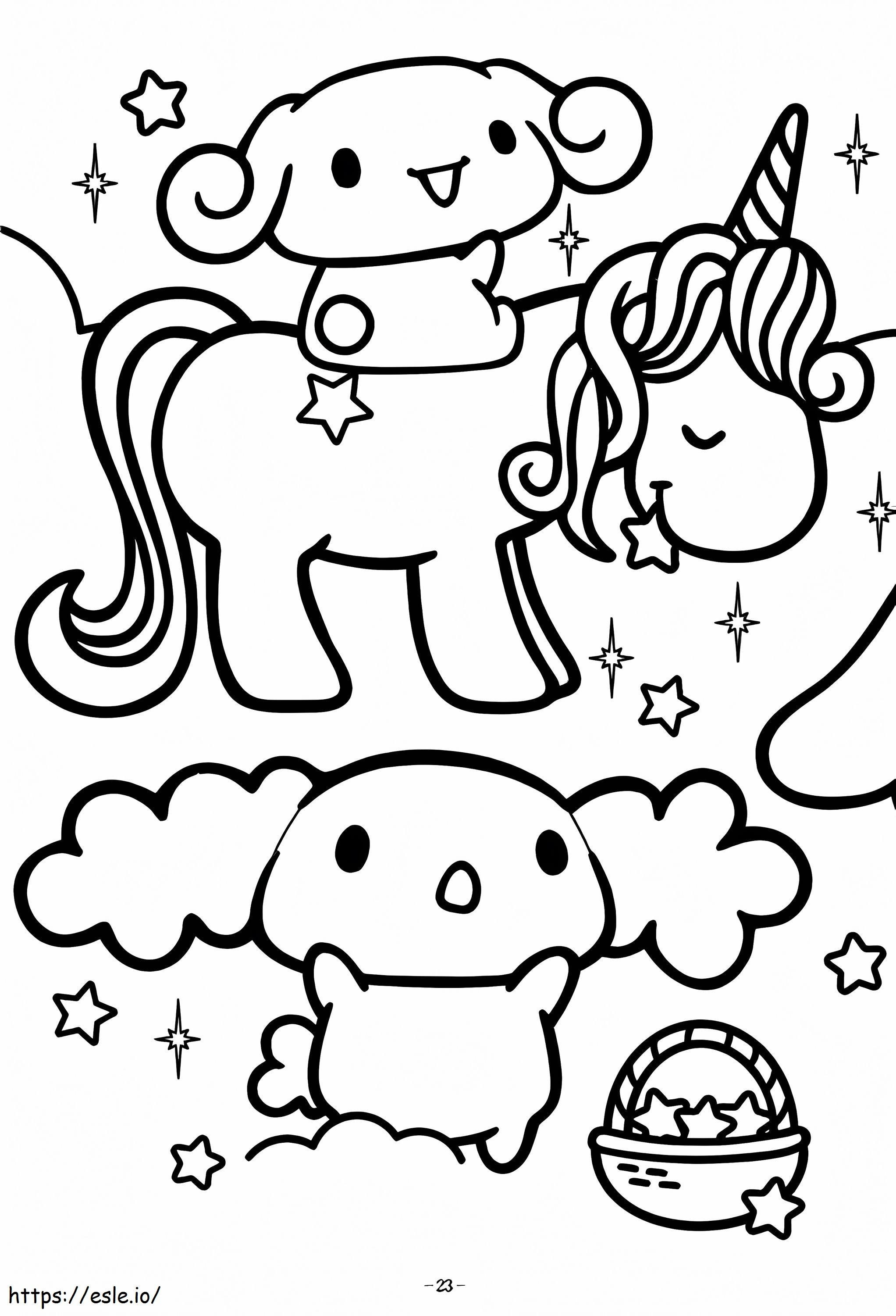 cinnamoroll coloring pages jpg