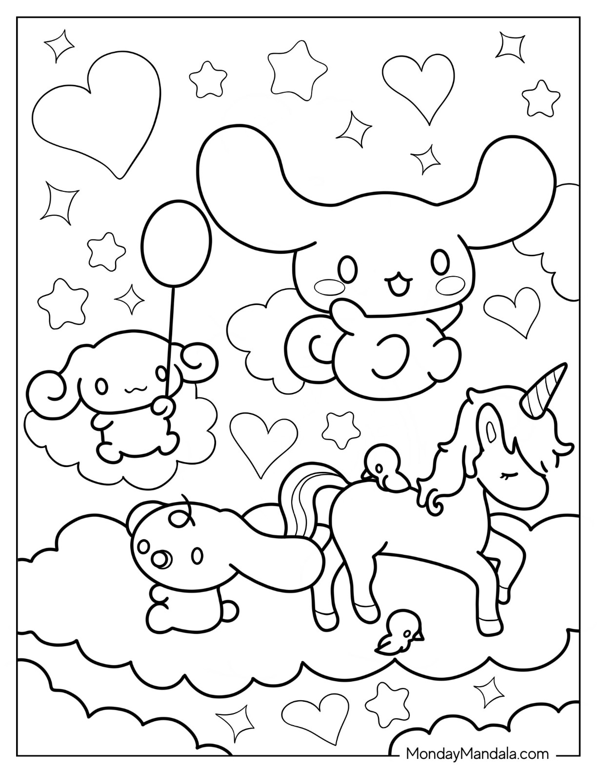 31 Cinnamoroll Coloring Pages 7